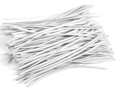 Amarrilho Fecho Lacre Arame Branco 12cm 100 unidades