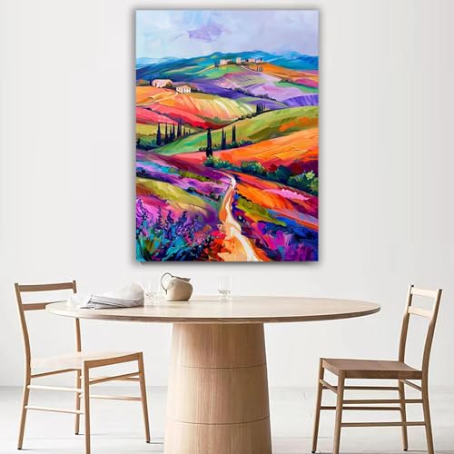 Pintura abstracta de pared para decorar salones modernos y dormitorios elegantes 4