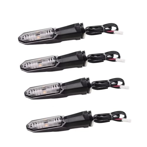 Clignotants LED étanches et transparents pour moto Versys 650 et Z800