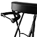 Gearlux Foldable Guitar Stool with Padded Seat, Built-in Guitar Stand, and Molded Cradles for Acoustic, Electric, and Bass Guitars; Seat Height of 30 Inches