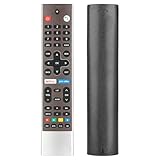 HS-7720 HS-7720H Voice Remote Control Compatible with Skyworth 4K UHD Smart Android TV 50UD7200 55UD7200 65UD7200 75UD6200 Replacement Controller with Netflix PrimeVideo Buttons