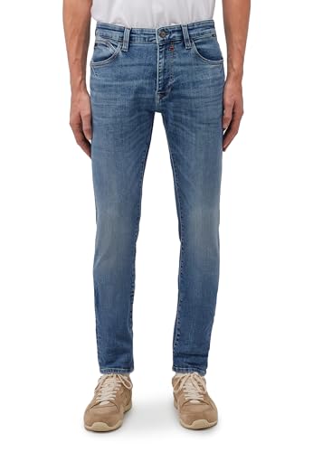 Mavi James Pantalon Homme coupe droite en coton stretch bleu