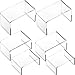 FindingKing 6 Clear Acrylic Jewelry Display Risers Showcase Fixtures