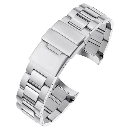 Remplacer bracelet montre 21mm acier inoxydable boucle pliante pour Longines Conquest cassé