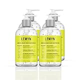 Lemyn Organics Medical Grade Hand Sanitizer Gel - 97% ORGANIC - 12 FL.OZ. (PACK OF 4)