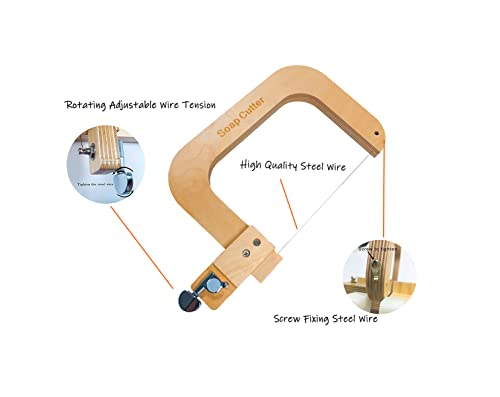 Yjlphh YYP205 Soap Cutter,Wooden Soap Cutter For Soap Making Supplies Adjustable Wire Cutting Handmade Soap thumb #7