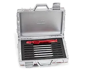 Marvel Iron Man 2 Replica Briefcase 7-Piece Screwdriver Set | Phillips, Slotted, Hex, Pozidriv, Torx Precision Screwdriver Tool Kit With Red Storage Case