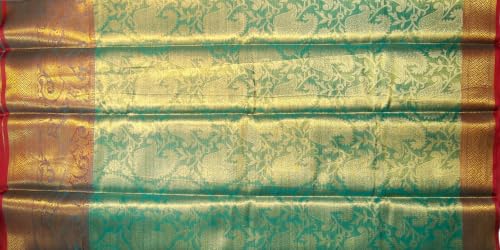 Image of VFCollections Women's Kanchipuram Silk Pure Pattu Sarees With Blouse