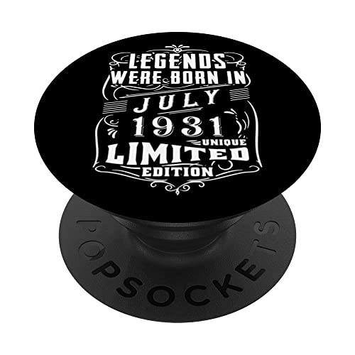 Cumpleaños Julio 1931 Edición Limitada Regalo Legend July PopSockets PopGrip Intercambiable