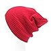 Produktbild SHOBDW Winter Strickmütze, Männer Frauen Beanie Stricken Ski Cap Hip-Hop Winter Warme Unisex Wollmütze (Rot)