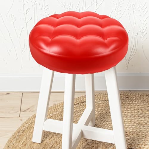 Coussin rond en similicuir pour tabouret de bar résistant - 8
