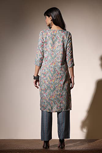 Image of GRECIILOOKS Women Kurta Set with Dupatta for Women | Kurti Set for Women | Festive Kurta Set for Women | Regular Fit Kurta