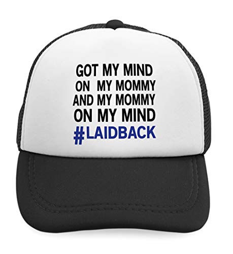 Custom Kids Trucker Hat Got My Mind on Mommy Funny Style H Boys Caps & Girls