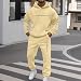 Jogginganzug Herren Hausanzug Herren Jogginganzug Baumwolle Sets Streatwear Trainingsanzüge Für Jogginganzüge Jogger Set Männer Jogging Anzug Winter Trainingsanzug Warm Sport Hoodie Baggy Jogginghose