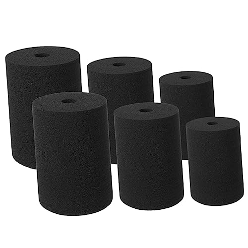 IWOWHERO Smooth Surface Tumbler Turner Sponges 6 Pack of Round Sponges Non-Scratch for Cup Turner DIY Supplies