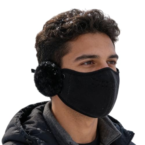 Generiskt vinterskydd – varmt skydd med öronflik – vinteransiktsskydd för utomhusbruk, för vandring, pendling, cykling och vintersport