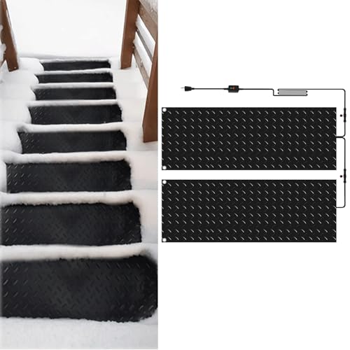 融雪マット 歩道用加熱融雪マット 滑り止め 凍結防止 階段 通路 屋根 110v 1.8m電源コード付き 加熱 融雪装置 雪氷融解 積雪防止 溶かす 防水 雪対策 屋外 着氷防止 滑り止め 転倒防止 住宅設備 駐車場 歩道用 玄関用(2枚,30*90cm)