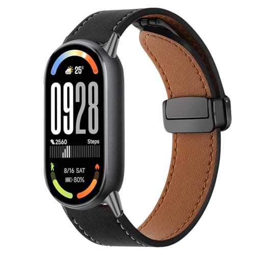 [AiMaoo] ���U�[�o���h Xiaomi Smart Band 10/9/8 �Ή� �����o���h ���C �o�b�N���t�� ���� �����ȒP �{�v �ւ��x���g �r�W�l�X�X�^�C�� �X�g���b�v �����x���g �R���p�`�u�� Xiaomi Mi Band 10/9/8 (