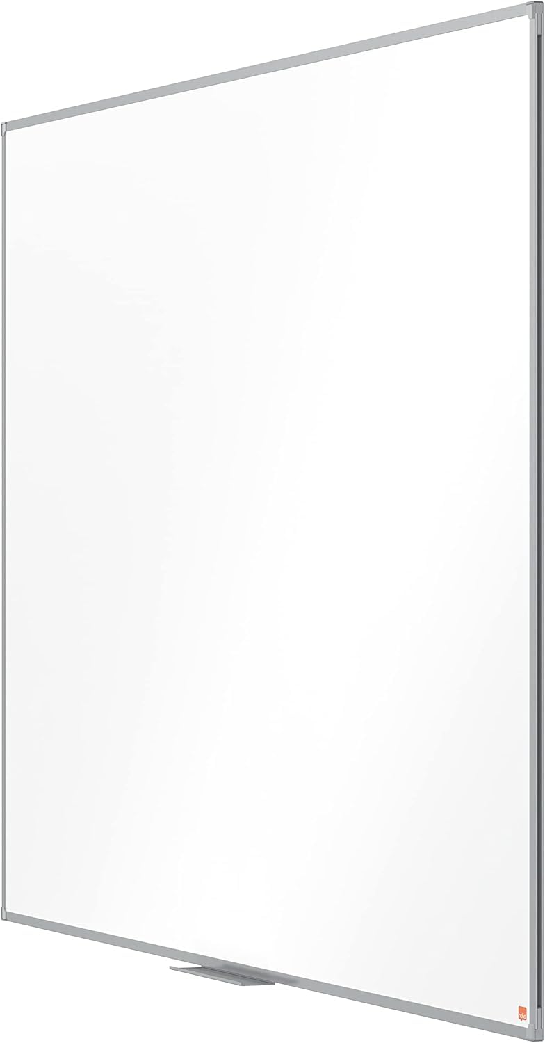 Nobo Amazon Exclusive Stahl-Magnettafel 200 x 100 cm – Trocken abwischbare Memotafel mit Aluminiumrahmen und Stifthalter, magnetische Wandtafel für Büro, Zuhause, Klassenzimmer