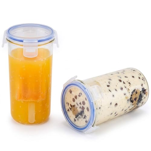 Image of 500 ml Leakproof Plastic Tumbler with Lid Set of 2 | Clip & Lock Glass with Lid | Unbreakable, BPA-Free, Travel-Friendly, Water Juice Milk Coffee Storage Cup | Multipurpose Drinkware