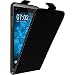 Produktbild PhoneNatic Kunst-Lederhülle kompatibel mit LG Q8 - Flip-Case schwarz Cover