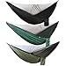 Csafyrt Camping Hammock 114x55 Inch Double Hammock Tent with AntiSting Mesh Side Pocket Portable Nylon Hanging Bed Green