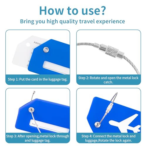 Image of Luggage Straps Set TSA Approved,Adjustable Bag Strap with Hook,Luggage Card,Luggage Strap TSA Locks for Travel Luggage Accessories(Blue&Red&White)