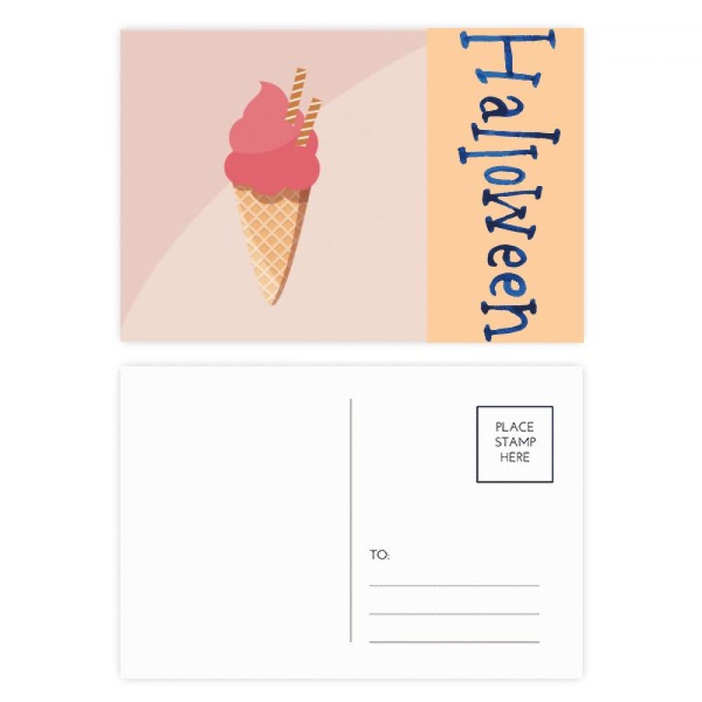 Cartes postales d'Halloween biscuits cône d'œuf rouge x20