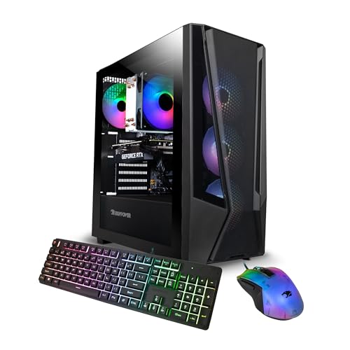 iBUYPOWER Trace 7 Mesh Gaming PC Computer Desktop TMA7N3501 (AMD Ryzen 7 5700, RTX 3050 6GB, 16GB DDR4 RGB 3200MHz (8×2), 1TB NVMe, WiFi Ready, Windows 11 Home Advanced)