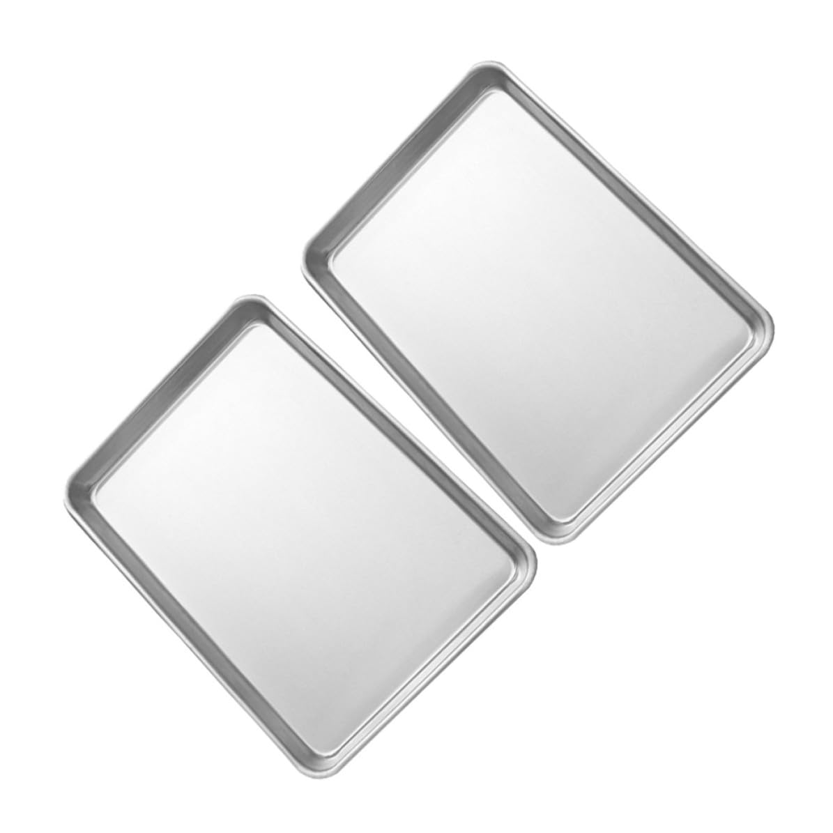 Hemobllo 2 Piezas Molde Rectangular para Tartas de Aleación de Aluminio