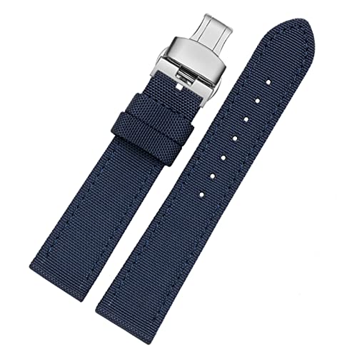 ZHANGUO Canvas lederen bodem horlogeband vervanging compatibel met tissot compatibel met seiko nylon riem compatibel met Timex Bekijk accessoires 18 mm 20 mm 21 mm 23 mm - Afbeelding 7
