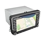 Hexinex Autoradio Bluetooth 7' Écran Tactile HD pour Golf 5 6 VW Passat Polo Seat Skoda Sharan Caddy | Compatible Commande Volant, RDS, USB/BT/CD, Mirrorlink, Intégration Véhicule d'origine