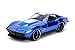 Jada 1969 Chevrolet Corvette Stingray Zl-21 Blue with White Stripe Bigtime Muscle 1/24 Die-cast Model Car 30532