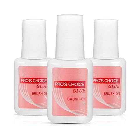 Dan&Dre Nagellack,Falsche Nägel,Schmuckkleber,Spezialkleber für Nail Art,3 Flaschen Nagelkleber Cover