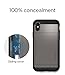 Spigen Slim Armor CS Designed for iPhone Xs Case (2018) / Designed for iPhone X Case (2017) - Gunmetal