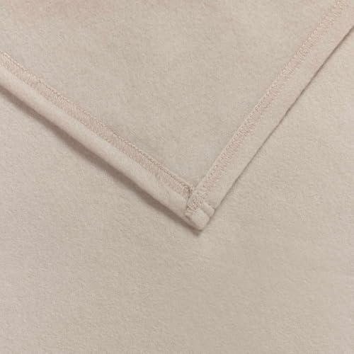 Couvertures de lit beige 240x220 cm en toison lot de 6 pièces - 7