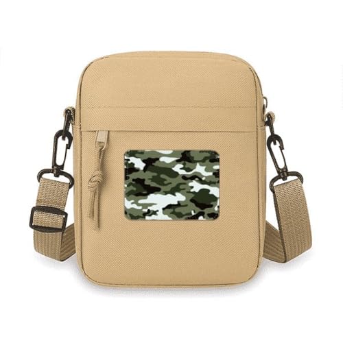 Sac à bandoulière motif camouflage avec pochette de téléphone portable