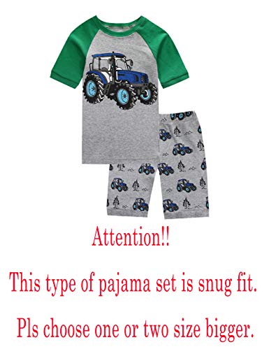 Image of KikizYe Little Big Boys Long Sleeve Pajama Sets 100% Cotton Pjs