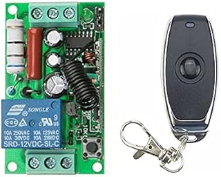 2016 RF Wireless 220V Remote Control Switch 1CH 10A 1 Receiver & 1 Transmitter 315/433 MHZ self-Lock Mode