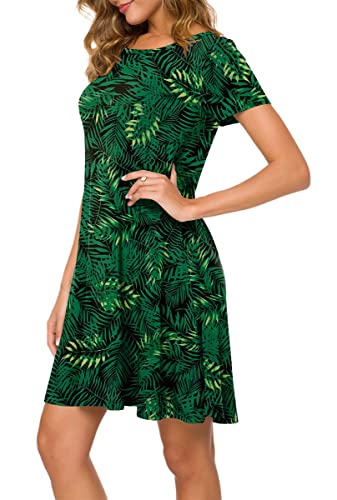 Image of POPYOUNG Women's Dress Fall Outfits Casual Midi Sundress