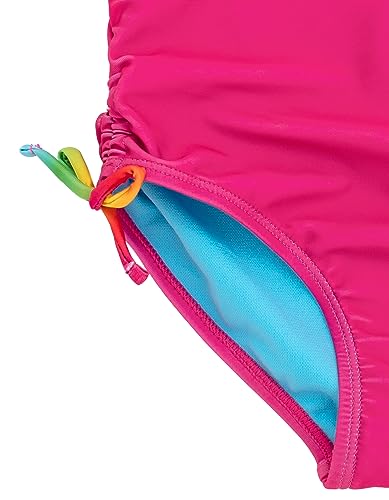 Rainbow Logo Girls One Piece Bathing Suit Little Kid to Big4