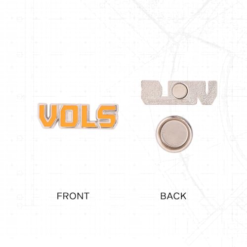 Image of Desert Cactus University of Tennessee Magnetic Metal Lapel Pin (E) | Officially Licensed UT Tennessee Volunteers Enamel Finish Lapel Pin Formal Wear Bag and Hat Jewelry Tie Track Brooch Pin