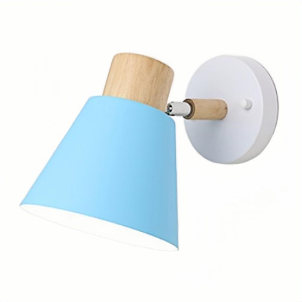 JYBNBBE Nordic Macaron Wall Lamp, Adjustable Bedside LED Sconce, Minimalist Bedroom & Living Room,Green