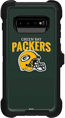 Skinit Decal Skin Compatible with OtterBox Defender Galaxy S10 - Officially Licensed NFL Green Bay Packers Helmet Design