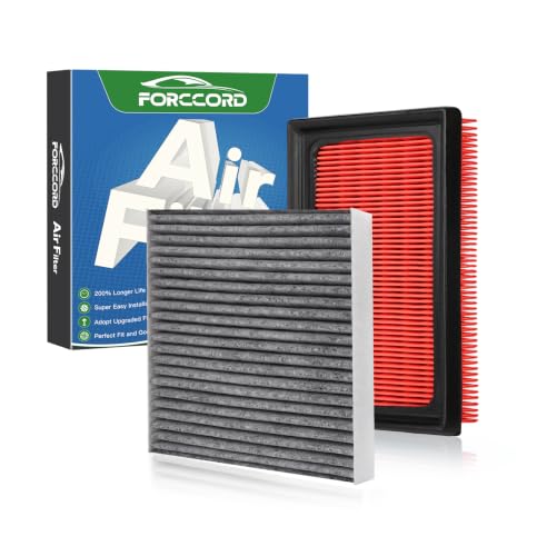 Image of Cabin & Engine Air Filter Kit for Volkswagen Atlas 2018-2026 (2.0L /3.6L) | for Volkswagen Atlas Cross Sport 2020-2026, Replace #CF11643 3QF129620, Air Filter Combo Replacement Car Accessories