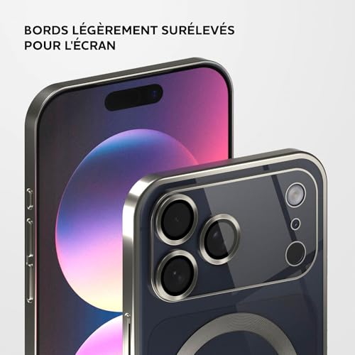 Coque iPhone 17 Pro ONEFLOW Aura silicone haute qualité finition titane - 6