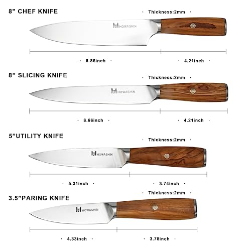 Professional-Kitchen-Knives-Germen-High-Carbon-Stainless-Steel-Chef-Knife-Set-4PCS-Ultra-Sharp-Japanese-Knife-Ergonomic-Olive-Wood-Handle-Elegant-Gift-Box-for-Home-or-Restaurant