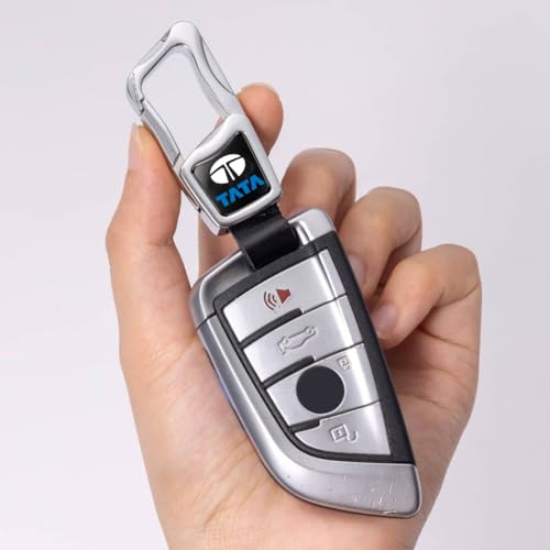 Image of GREENWORLD Premium Scratch-Proof Keychain /Keyring with Car Brand Name Logo | Durable Metal Keyring for Cars & Bikes with 2 Color Strap