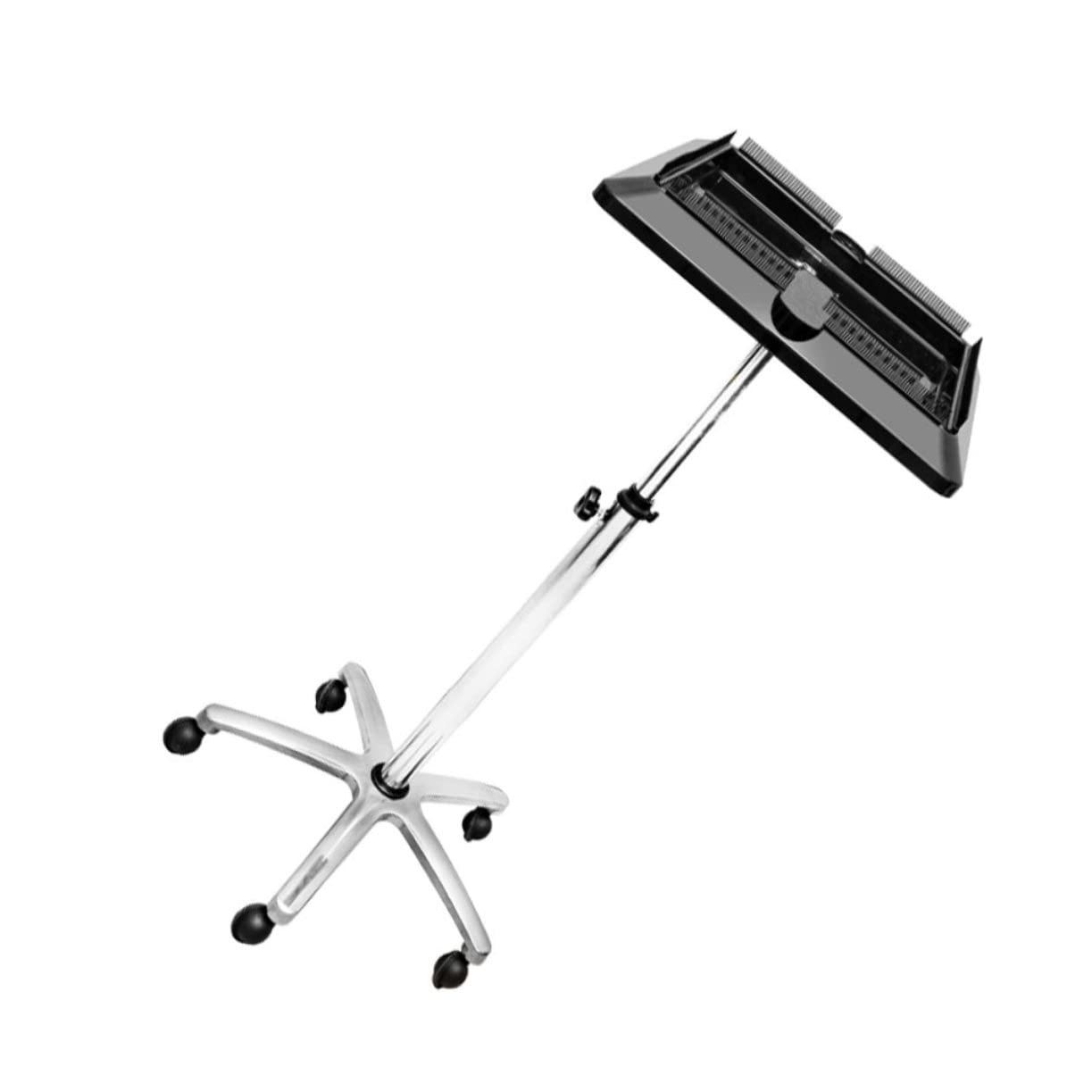 SHERCHPRY 1Pc Movable Wig Stand Cart Multi Purpose Hair Extension Tool Tray for Salon Use Durable Design with Storage for Wigs and Hairdressing Accessories Convenient Rolling Cart