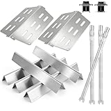 Genesis 300 310 Series Grill Parts Kit for Weber Genesis E310 E330 S310 E320 S330 EP310 S310 S320 EP330 Parts, SUS 304 Stainless Steel Flavorizer Bars Heat Deflector Burner Tube Kit, 7620 7622 62752
